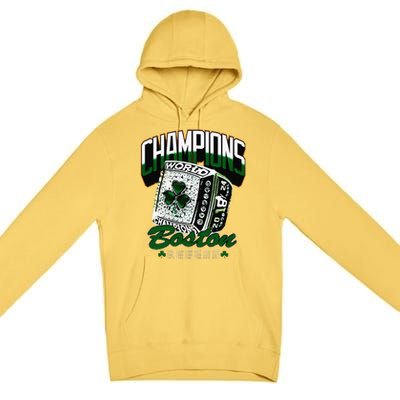 Boston World Ring 2024 Gift Premium Pullover Hoodie