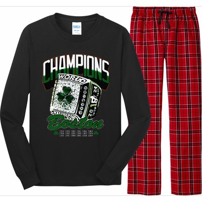 Boston World Ring 2024 Gift Long Sleeve Pajama Set