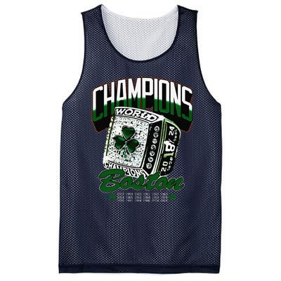 Boston World Ring 2024 Gift Mesh Reversible Basketball Jersey Tank