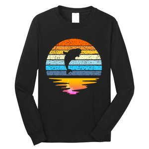 Beluga Whale Retro Sunset Save The Whales Beluga Meaningful Long Sleeve Shirt