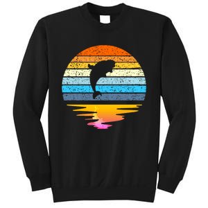 Beluga Whale Retro Sunset Save The Whales Beluga Meaningful Sweatshirt