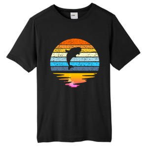 Beluga Whale Retro Sunset Save The Whales Beluga Meaningful Tall Fusion ChromaSoft Performance T-Shirt