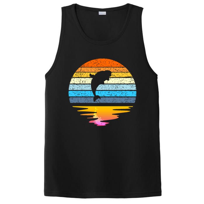 Beluga Whale Retro Sunset Save The Whales Beluga Meaningful PosiCharge Competitor Tank