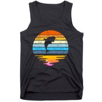 Beluga Whale Retro Sunset Save The Whales Beluga Meaningful Tank Top