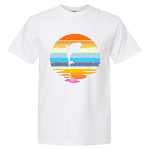 Beluga Whale Retro Sunset Save The Whales Beluga Meaningful Garment-Dyed Heavyweight T-Shirt