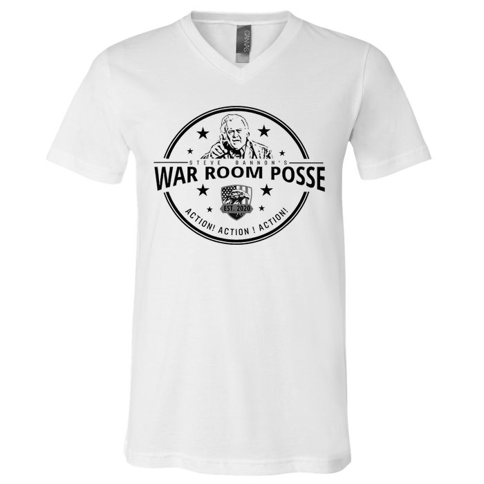 BannonS War Room Posse Political Gift V-Neck T-Shirt