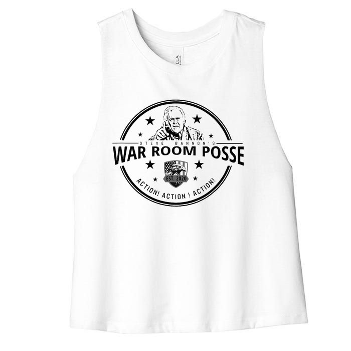 BannonS War Room Posse Political Gift Women's Racerback Cropped Tank