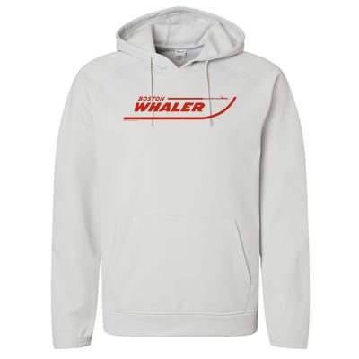 Boston Whaler Red Performance Fleece Hoodie