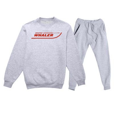 Boston Whaler Red Premium Crewneck Sweatsuit Set