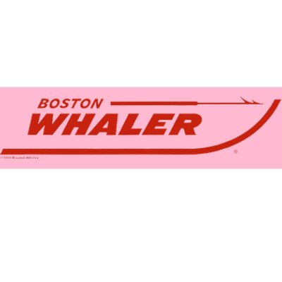 Boston Whaler Red Bumper Sticker