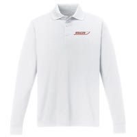 Boston Whaler Red Performance Long Sleeve Polo