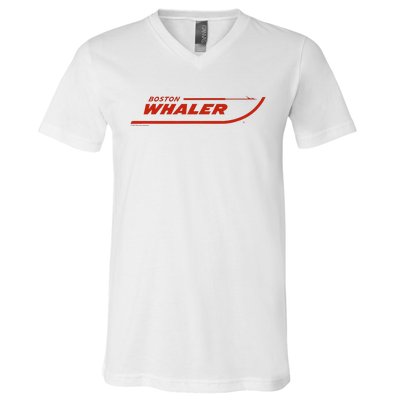 Boston Whaler Red V-Neck T-Shirt