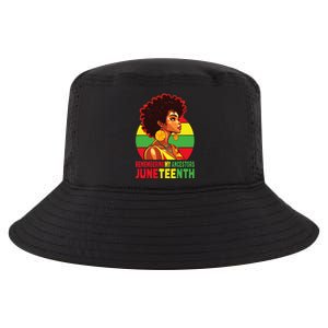 Black Women Remembering My Ancestors Juneteenth Cool Comfort Performance Bucket Hat