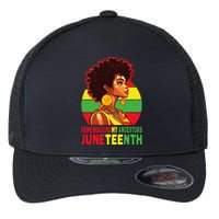 Black Women Remembering My Ancestors Juneteenth Flexfit Unipanel Trucker Cap