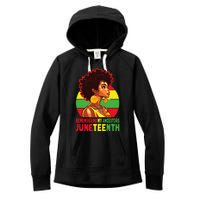 Black Women Remembering My Ancestors Juneteenth Women's Fleece Hoodie