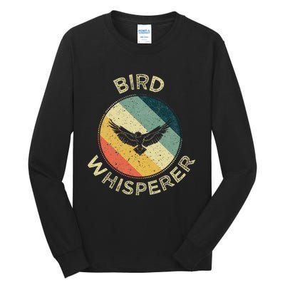 Bird Whisperer Retro Vintage Zoologist Birds Lover Tall Long Sleeve T-Shirt