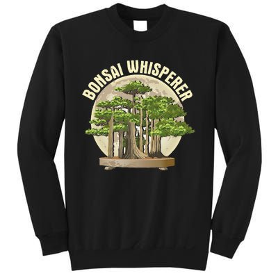 Bonsai Whisperer Retro Gardener Nature Bonsai Tree Lover Sweatshirt