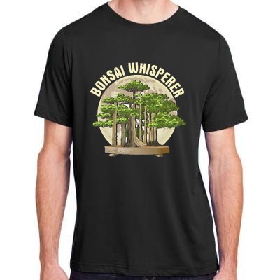 Bonsai Whisperer Retro Gardener Nature Bonsai Tree Lover Adult ChromaSoft Performance T-Shirt