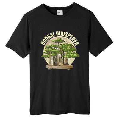 Bonsai Whisperer Retro Gardener Nature Bonsai Tree Lover Tall Fusion ChromaSoft Performance T-Shirt