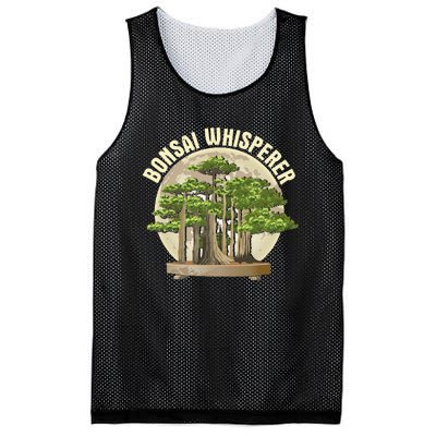 Bonsai Whisperer Retro Gardener Nature Bonsai Tree Lover Mesh Reversible Basketball Jersey Tank