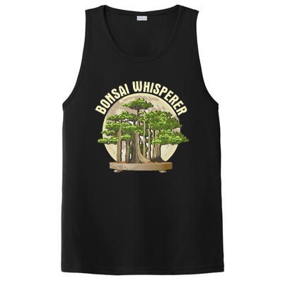 Bonsai Whisperer Retro Gardener Nature Bonsai Tree Lover PosiCharge Competitor Tank