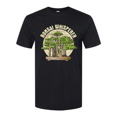 Bonsai Whisperer Retro Gardener Nature Bonsai Tree Lover Softstyle CVC T-Shirt