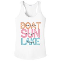 Boat Waves Sun Rays Lake Days Ladies PosiCharge Competitor Racerback Tank