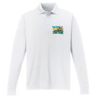 Boat Waves Sun Rays Lake Days Performance Long Sleeve Polo