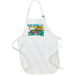 Boat Waves Sun Rays Lake Days Full-Length Apron With Pockets