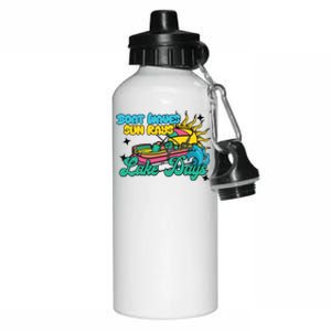 Boat Waves Sun Rays Lake Days Aluminum Water Bottle