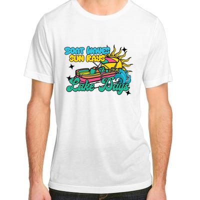 Boat Waves Sun Rays Lake Days Adult ChromaSoft Performance T-Shirt