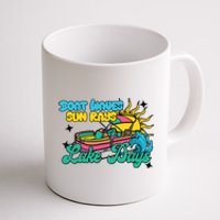 Boat Waves Sun Rays Lake Days Coffee Mug