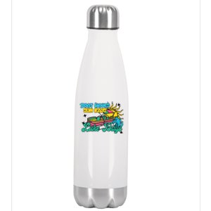 Boat Waves Sun Rays Lake Days Stainless Steel Insulated Water Bottle