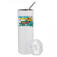 Boat Waves Sun Rays Lake Days Stainless Steel Tumbler