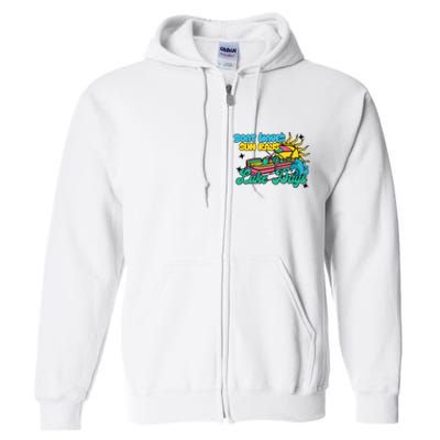 Boat Waves Sun Rays Lake Days Full Zip Hoodie