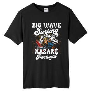 Big Wave Surfing Nazaré Portugal Surfer Surf Tall Fusion ChromaSoft Performance T-Shirt