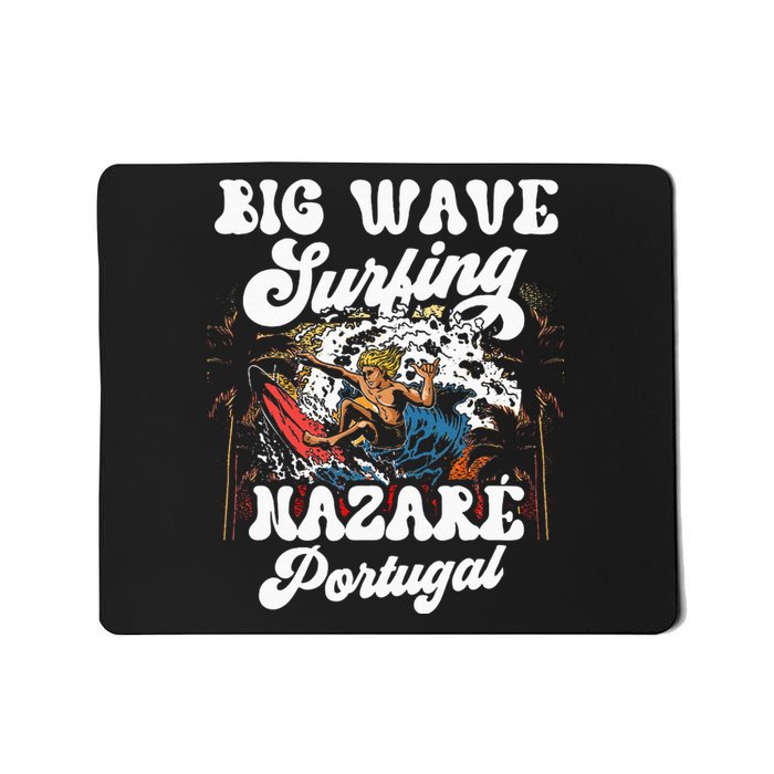 Big Wave Surfing Nazaré Portugal Surfer Surf Mousepad