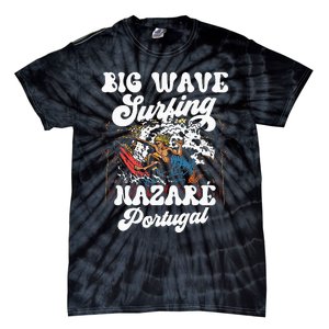 Big Wave Surfing Nazaré Portugal Surfer Surf Tie-Dye T-Shirt