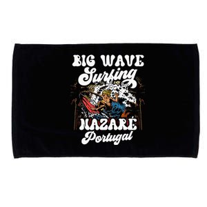 Big Wave Surfing Nazaré Portugal Surfer Surf Microfiber Hand Towel