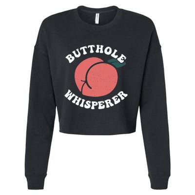 Butthole Whisperer Sarcastic Jokes Vintage Cropped Pullover Crew