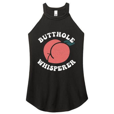 Butthole Whisperer Sarcastic Jokes Vintage Women's Perfect Tri Rocker Tank