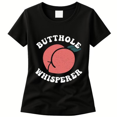 Butthole Whisperer Sarcastic Jokes Vintage Womens T-Shirt