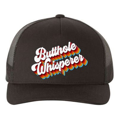 Butthole Whisperer Sarcastic Jokes Retro Yupoong Adult 5-Panel Trucker Hat