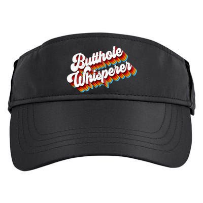 Butthole Whisperer Sarcastic Jokes Retro Adult Drive Performance Visor