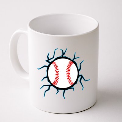 Baseball Window Smash Coffee Mug