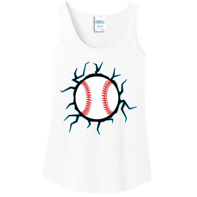 Baseball Window Smash Ladies Essential Tank