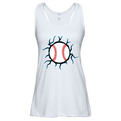 Baseball Window Smash Ladies Essential Flowy Tank