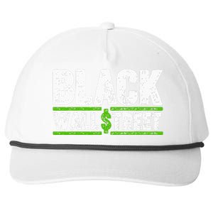 Black Wall Street Snapback Five-Panel Rope Hat