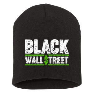 Black Wall Street Short Acrylic Beanie