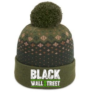 Black Wall Street The Baniff Cuffed Pom Beanie